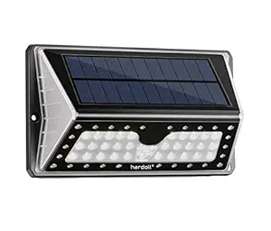 Hardoll Solar Lights for Garden 62 LED Outdoor Motion Sensor Lamp for Home Waterproof with Cool & Warm White