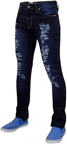 Men G72 Ripped Jeans Dark Wash 30W X 32L