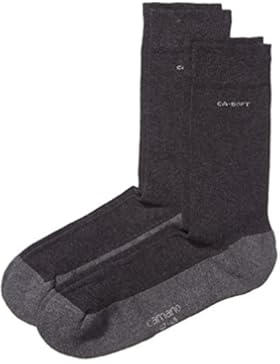 Camano Unisex - Erwachsene Socken 2-er Pack, Blickdicht 3652
