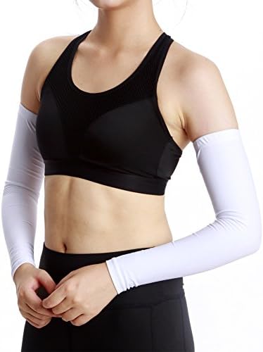 MHMING Elastic ice cuff outdoor sports sunscreen ice silk sleeve male cold fishing arm guard Sun protection sleeve anti-UV sun protection sleeve (green color)