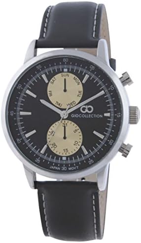 Inara by Gio Collection Multifunction Black Dial Men's Watch- G1034-01