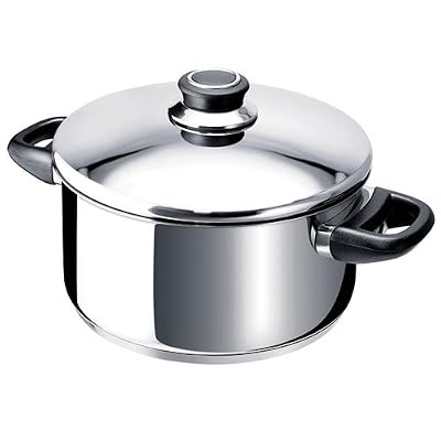 Beka -12031244 Polo Faitout + Couvercle en acier inoxydable 24 cm