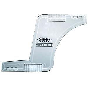 Beard Shaping Tool (Clear) w/ BONUS Beard Shaping Guide - Premium packaging! Shape your beard to perfection - Perfect… - Image 4