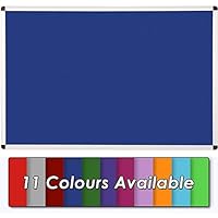 Visionchart Felt Pinboard 1200x900mm Aluminium Frame Royal Blue - Wholesale - View #3