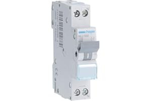 HAGER Interruptor automático magnetotérmico serie ML, 1P+N, 32A, C, 6KA