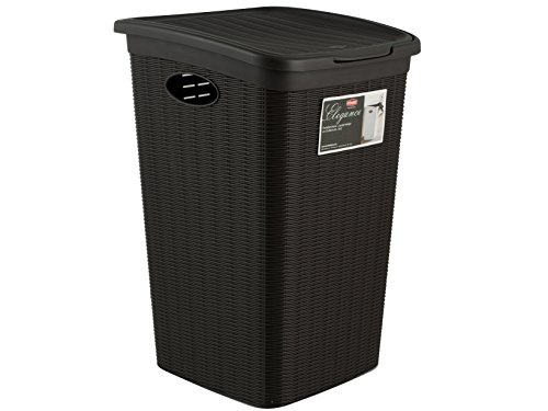 Stefanplast Cesto para la Colada, Negro, 37x55x38 cm