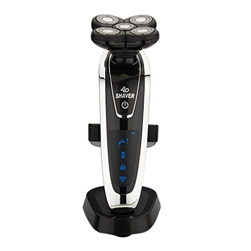 Electric Shaver, Halovie 4D Floating Electric Shaver Wet/Dry Men's USB Rechargeable Shavers Waterproof Professional Shaving Razors