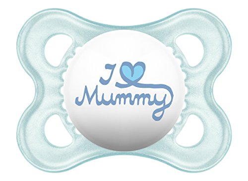 MAM 667343 – Original Silikon I love mummy 0-6, Doppelpack - 2