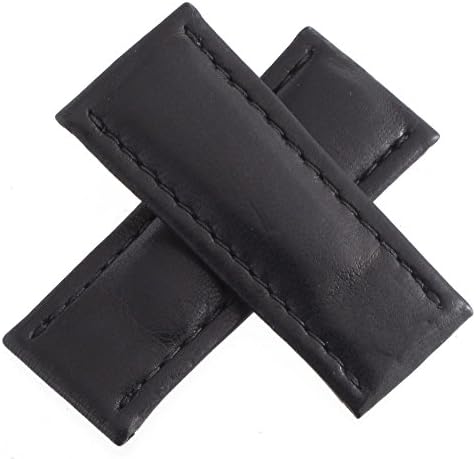 Black Genuine Alligator Watch Band Strap 25mm x 22mm