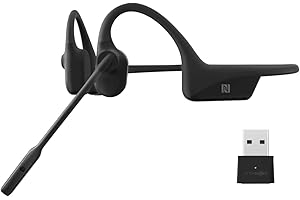 Aftershokz OpenComm UC - Bone Conduction - Noir - Communication Professionnelle - Bluetooth 5 - 1 Device