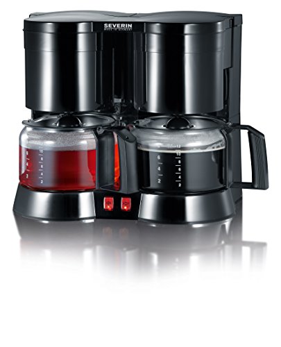 spécifications Severin 5802 Duo Cafetière Filtre 2 x 750 W 2 x 1,1 L Noir 37,2 x 24,5 x 28,6 cm