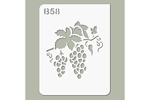 DECOPOCHOIRS Pochoir fleurs et fruits - feuille polyéthylène de 210x270 mm