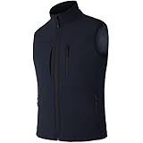 Zzkouine Gilet da Uomo in Softshell Antivento Leggero Vest Cappotto Senza Maniche Antivento e Impermeabile Multitasche, Giacc