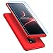 Price comparison product image Huawei Mate 20 pro Case with tempered glass, MISSDU Slim Shockproof PC 360 degree Hard Protective Back Cover - red