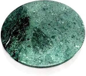 Atram Satram Marble Chakla/Marble Roti Maker for Home & Kitchen (11 in, Green Marble)