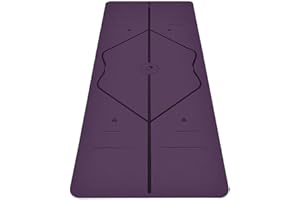 Tapis de yoga de voyage Liforme - Léger, portable et antidérapant - Tapis écologique en caoutchouc naturel avec système d'alignement unique - Édition voyage