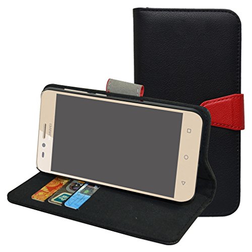 Huawei Y3 II Pro Custodia,Mama Mouth Portafoglio custodia in PU di cuoio pelle con supporto carte di credito in Piedi caso Case per Huawei Y3II Pro / Huawei Y3 2 Smartphone,Nero