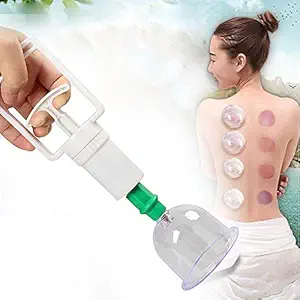 MOSHTU 12Pcs Massage Cans Cups Vacuum Cupping Kit Pull Out Vacuum Apparatus Therapy Relax Massager Body Suction Pumps Bank Tank Set (Multi color)