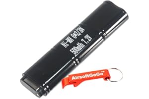 CYMA 7.2V 500mAh Ni-MH Micro Battery for CM030 CM121 CM122 CM123 Marui 18C, P8, M93R AEP AEG by AirsoftGoGo