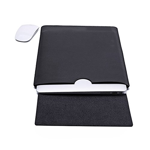 Delmkin MacBook Air Hülle PU-Leder MacBook Air & Macbook Pro Schutzhülle 13 Zoll - 2