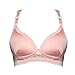 Produktbild Demiawaking Weiche Nursing BH Breathable Schwangere Frauen Brust Füttern BH Unterwäsche (80C, rosa)