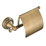 color: dorado Moligh doll Soportes De Papel Sólido Antiguo Bronce Toalla Portarrollos De Papel Rack De Papel Accesorios De Ba？o De Pared Portarrollos De Papel