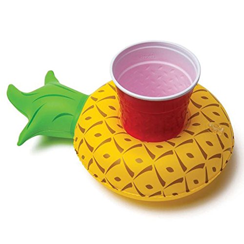 Aufblasbare Pool Float Getränkehalter von lintimes Fruit Watermelon Lemon Ananas Form 3 Becherhalter für Kinder Bad Pool Partys - 5