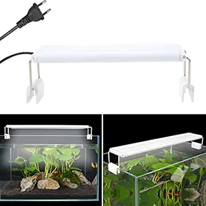 Petzlifeworld Aquarium Ultra Thin Design Fish Tank Aquatic Plant Grow Waterproof Bright LED Light Clip Lamp (Blue+White) (RS-T600 (Suits for 2 Feet Tank))