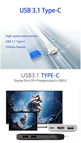 MeegoPad T08 MINI computer-Z83 Mini PC Stick Z8350 4GB/32G Win10 USB Type C (Intel Atom Cherry Trail x5-Z8350, GPU Intel Integrated HD Graphics, 4GB DDR3L, 32GB EMMC, Intel HD, Dual-Band WiFi WLAN, USB 3.0, Type C, HDMI, SD, Bluetooth, Windows 10)Set-top Box - 3
