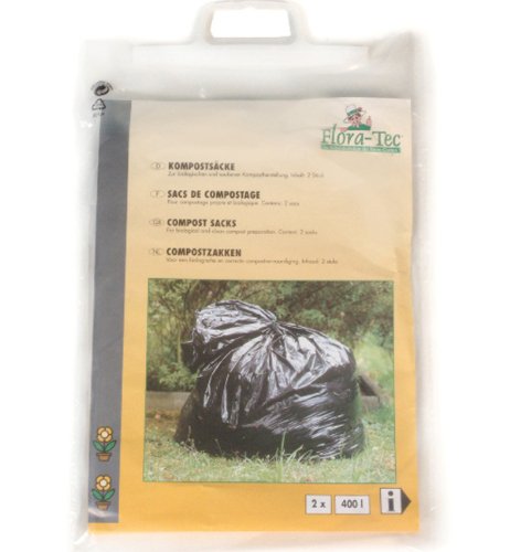2er Pack Kompostsack 400l Gartensack Laubsack Rasensack Kompostierer