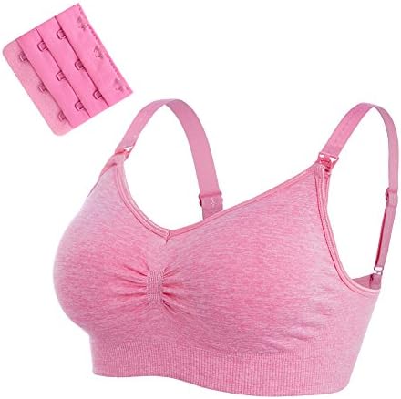 2Pack Womens Seamless Breastfeeding Nursing Bra Tank Top