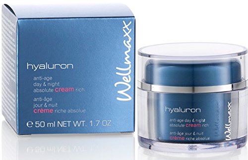 Wellmaxx Hyaluron day & night absolute cream Gesichtspflege Anti-age, 50 ml