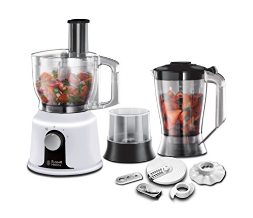 Russell Hobbs Aura Food Processor 19005, 1.5 L, 600 W - White