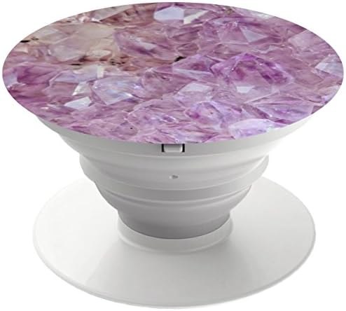 Multi-Function Mounts and Holder,Smart phones and Tablets Bracket,Expanding Stand and Grip for Smartphones and Tablets,cellular phone Holder socket Collapsible Pastel Violet Crystal
