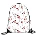 Produktbild Green Leaf Pattern Drawstring Backpack Travel Rucksack Shoulder Bags Fashion Gym Bag