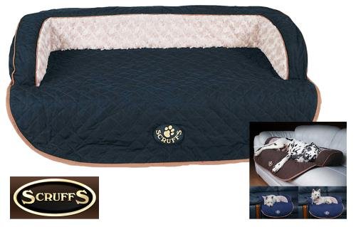 Luxury-Scruffs-Wilton-Large-Black-Quilted-Fur-Lined-Pet-Dog-Sofa-Bed