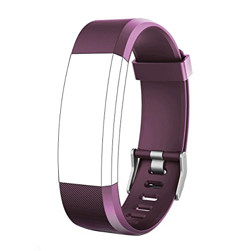 Pulsera Repuesto para fitness Tracker id115 HR Plus | Fitness Tracker YAMAY | morefit Slim HR Plus | holyhigh yg3 Plus HR | CAMTOA 115 PLUS | Nakosite ram2433 | Mpow | HR Plus de kg Physio, violeta