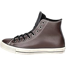 converse en cuir marron