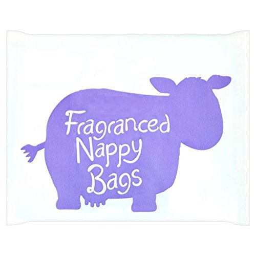 Brand New Pack of 200 Disposable Fragranced Nappy Bags Sacks With Tie Handles