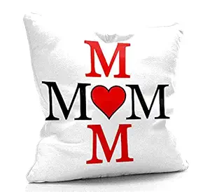 DreamVio Filled Cushion, Pillow for World's Best Mom,Pyari Mumma,Mummy,Gifts for Mom,Grandma on Birthday's & Mother's Day Color : White Size : 12 x 12 Inch Design 106