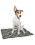 Aqua Coolkeeper alfombra refrescante para perro gris/diseño de cuadros