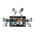 Price comparison product image Sumvision Hawkeye 4 Channel CCTV System DVR Kit WIth 4 Bullet Cameras , Integrated 7 Inch Led Screen