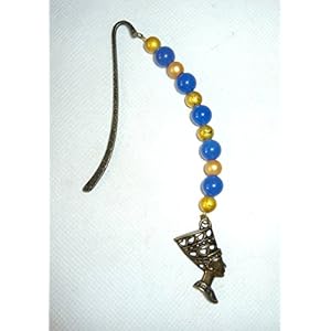 Lesezeichen NOFRETETE - Achat - blau & gold
