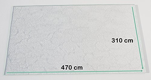 Khlschrank Einlegeboden / Glasplatte / Gemsefach  Strukturglas 4 mm dick  470 mm x 310 mm - Direkt vom Glasereifachbetrieb!!!