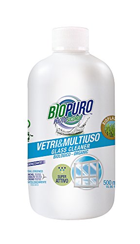 Preisvergleich Produktbild Biopuro Reinigungsmittel Sauberkeit Glas Mehrzweck- 500 ml Biologisch Abbaubarer Reiniger Nachfüllung