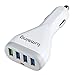 Price comparison product image Quick Charge 3.0 Car Charger, Lumsing 40W 4 Ports USB Car Adapter [One Output USB QC 3.0 and Triple 3 USB Smart Ports] for iPhone 7 / 6s / Plus, iPad Pro / Air 2 / Mini, Galaxy S7 / S6 / Edge / Plus, Note 5 / 4, LG, Nexus, HTC And More