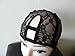 Combs attached Medium Black Middle Upart Weaving Cap with Sturdy Straps. 1'' X 3.5'' UPart