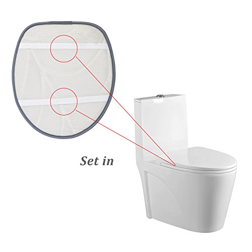 Diossad 3 Teilig Badematte Set Grau Mikrofaserflanell Badezimmer Teppich Rutschfest Badvorleger WC Vorleger Toilettensitzabdeckung - 8