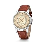 Kronsegler Eternitas II Herrenuhr stahl-creme