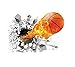 Produktbild Dosige 1pcs Kreative 3D Basketball Wandaufkleber Wandtattoo Wandsticker Wall Stickers Removable Mural Decals Art Living Room